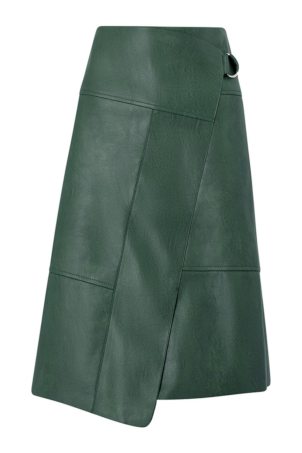 karen millen faux leather skirt